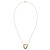 Autre Marque Collana con pendente in oro giallo 18K e diamanti bianchi