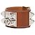Bracciale Collier de Chien Hermès Barenia Argento - vista 2