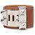 Bracciale Collier de Chien Hermès Barenia Argento - vista 3