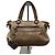 Miu Miu borsa a mano in pelle beige con ciondolo a cuore