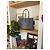 Roseau Longchamp Borsa Tote in Pelle Effetto Canna Croco - Blu - vista 11