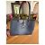 Roseau Longchamp Borsa Tote in Pelle Effetto Canna Croco - Blu - vista 12