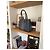 Roseau Longchamp Borsa Tote in Pelle Effetto Canna Croco - Blu - vista 2