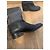 Botas Chanel de cuero negro y gris - vista 7