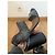 Sandali Givenchy neri in pelle con tacco a blocco e borchie - vista 4