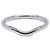 Autre Marque Anillo de banda curva Elsa Peretti Tiffany & Co. de platino
