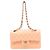 Borsa a tracolla Chanel AO1113 in pelle d'agnello matelassé rosa salmone
