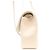 Borsa a tracolla Chanel Coco Small Flap in pelle caviar bianca stile preppy - vista 2