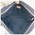 Gucci Borsa a tracolla in tela blu con logo Crest e tracolla webbing - vista 5