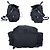 Prada Re Nylon Canvas Rucksack Schultertasche Schwarz mit silberner Hardware - Ansicht 4