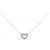 Autre Marque Collana a cuore in diamanti e oro bianco Au750
