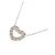 Autre Marque Collana a cuore in diamanti e oro bianco Au750 - vista 3
