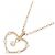 Autre Marque Collana K10 Pink Gold Diamond - vista 3