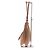 Autre Marque Borsa Boho beige in camoscio - vista 5