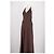 Reformation Braunes Seidenkleid mit V Ausschnitt - Ansicht 4
