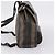 FENDI Pecan Canvas Backpack PVC Black Brown gold 259290 - vista 3