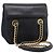 PRADA Chain Shoulder Bag Leather Black Gold Tone B4099