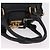 Chloé Chloe Paddington Hand Bag Leather Black Gold Tone - vista 8