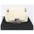 CHANEL Chain Shoulder Bag Leather Beige Silver CC - vista 12
