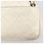 CHANEL Chain Shoulder Bag Leather Beige Silver CC - vista 3
