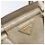 PRADA Hand Bag Patent Beige Gold Tone - vista 19