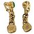 CHANEL Earring metal Gold Tone CC - vista 3
