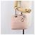Christian Dior Cannage Lady Dior Hand Bag Lamb Skin Pink Silver - vista 27
