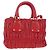 PRADA Hand Bag Leather 2way Red Gold - vista 2