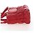 PRADA Hand Bag Leather 2way Red Gold - vista 3