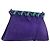 Autre Marque Saint Laurent Shoulder Bag Suede Purple Gold Tone