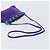 Autre Marque Saint Laurent Shoulder Bag Suede Purple Gold Tone - vista 7