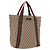 GUCCI GG Canvas Web Sherry Line Tote Bag Beige 189669