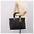 Christian Dior Lady Dior Canage Hand Bag Leather Black Gold Tone - vista 22