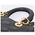 Christian Dior Lady Dior Canage Hand Bag Leather Black Gold Tone - vista 8