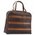 Céline CELINE Macadam Canvas Hand Bag PVC Leather Brown Gold