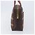 Céline CELINE Macadam Canvas Hand Bag PVC Leather Brown Gold - vista 4