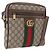 GUCCI GG Supreme Web Sherry Line Bag PVC Beige Gold 547926