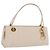 Christian Dior Canage Shoulder Bag Lamb Skin Beige Gold Tone