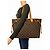 Louis Vuitton Borsa tote Neverfull GM Monogram vintage marrone - vista 7