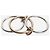 Autre Marque Multifarbiger Solarium Ring aus 18ct Gold und Sterlingsilber - Ansicht 4