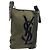 Autre Marque Saint Laurent Kahala Shoulder Bag Canvas Khaki Silver