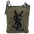Autre Marque Saint Laurent Kahala Shoulder Bag Canvas Khaki Silver - vista 13