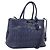 Miu Miu Matelasse Hand Bag Leather 2way Blue Gold Tone