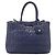 Miu Miu Matelasse Hand Bag Leather 2way Blue Gold Tone - vista 13
