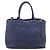 Miu Miu Matelasse Hand Bag Leather 2way Blue Gold Tone - vista 2