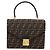 FENDI Zucca Canvas Mamma Baguette Hand Bag Black Brown - vista 2