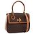 Céline CELINE Macadam Canvas Hand Bag PVC Leather 2way Brown Gold