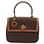 Céline CELINE Macadam Canvas Hand Bag PVC Leather 2way Brown Gold - vista 13