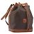 Céline CELINE Macadam Shoulder Bag PVC Brown Gold Tone
