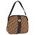 Christian Dior Trotter Canvas Shoulder Bag Beige Gold